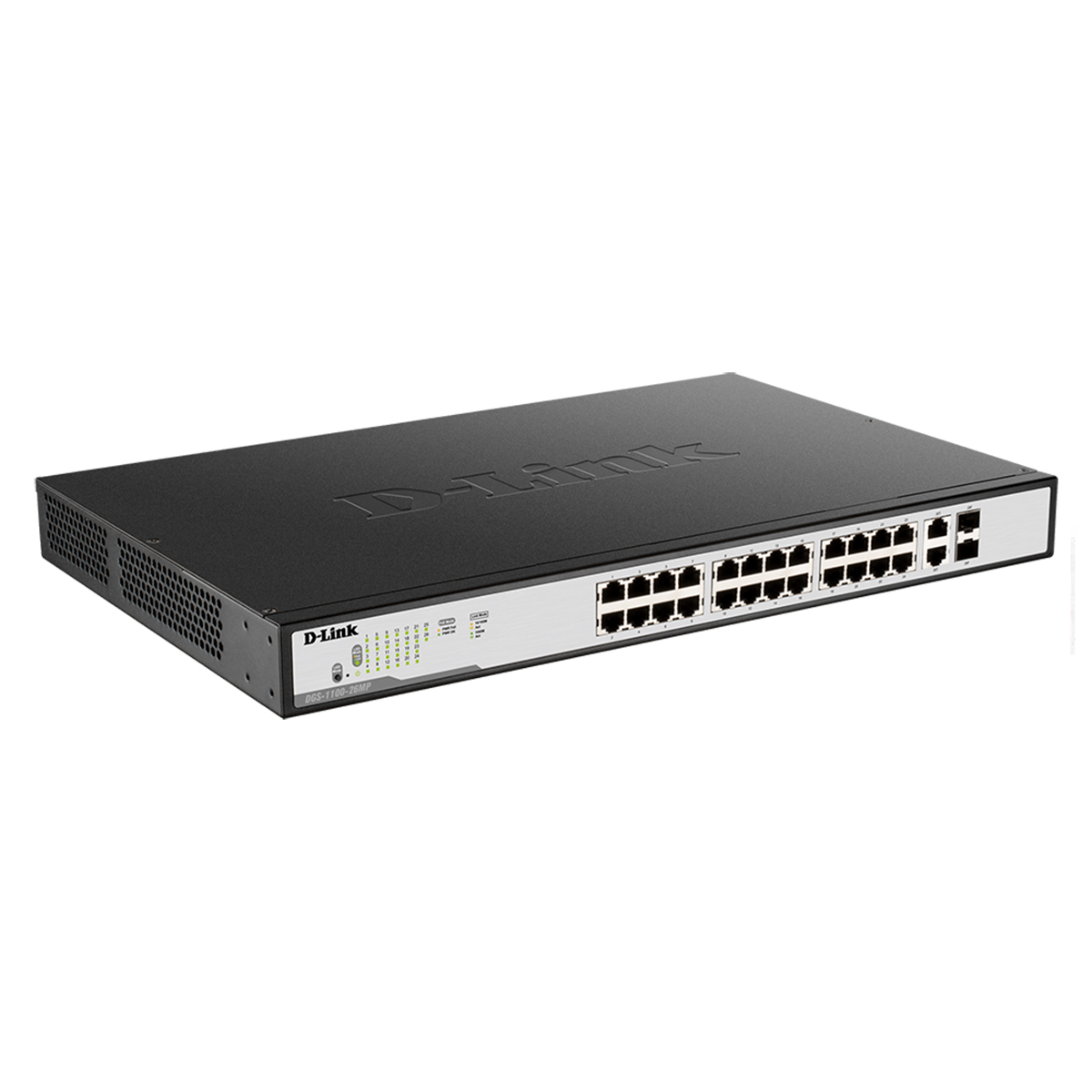 سوئیچ شبکه 26 پورت با 24 پورت PoE دی لینک مدلDGS-1100-26MP-2